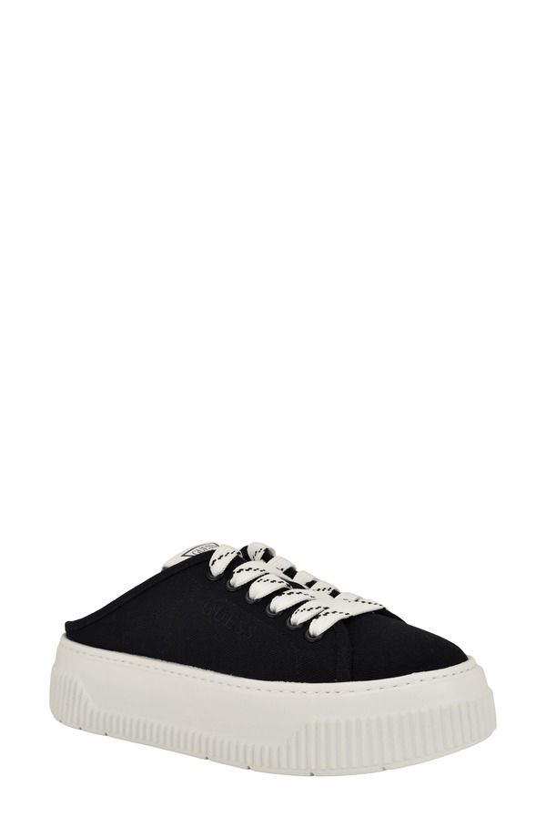 ゲス レディース シューズ スニーカー プラットフォーム GUESS Nudge Platform SlipOn Sneaker Black ブラック