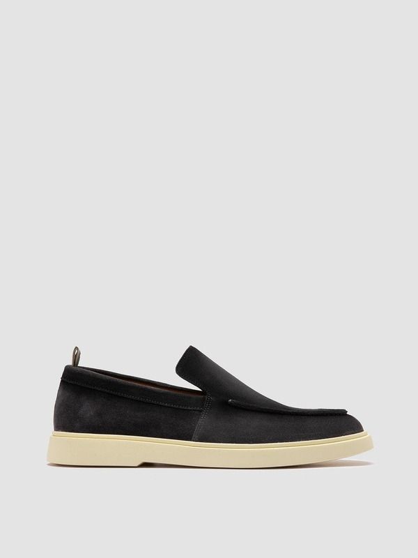 オフィチーネクリエイティブ メンズ シューズ スリッポン・ローファー スエード Officine Creative Bones 002 Suede Loafer Blue ブルー