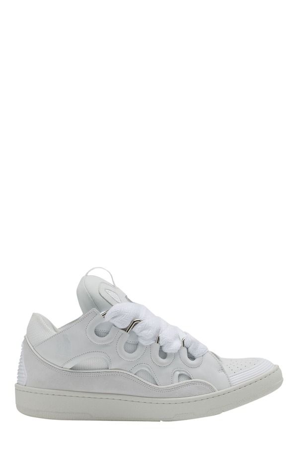 ランバン レディース シューズ スニーカー レザー Lanvin Curb Leather Sneakers White ホワイト