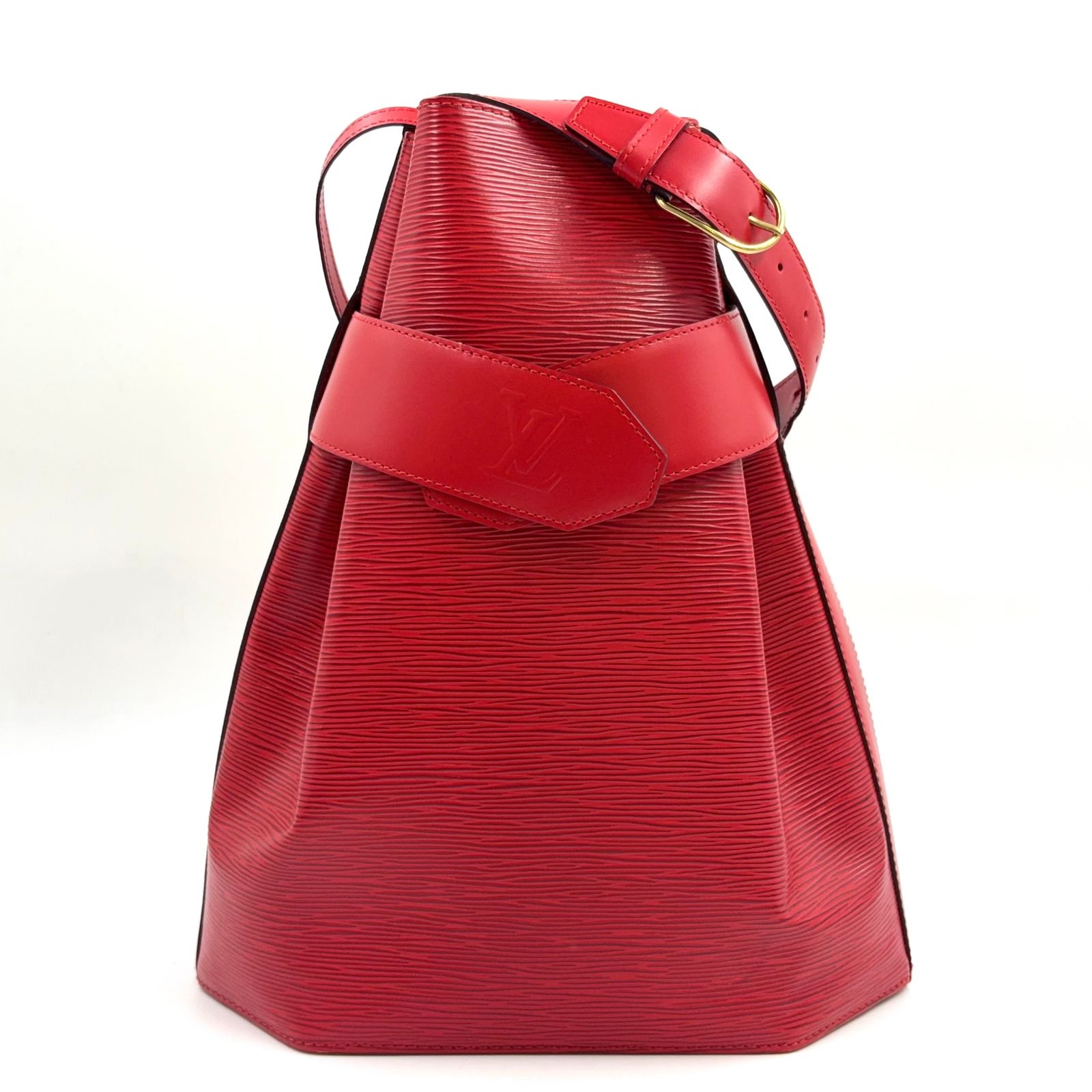 LOUIS VUITTON エピ レッド サックデポールGM 付属ポーチ 美品❣️ 新着】LOUIS VUITTON サックデポール エピ エピ カスティリアンレッド