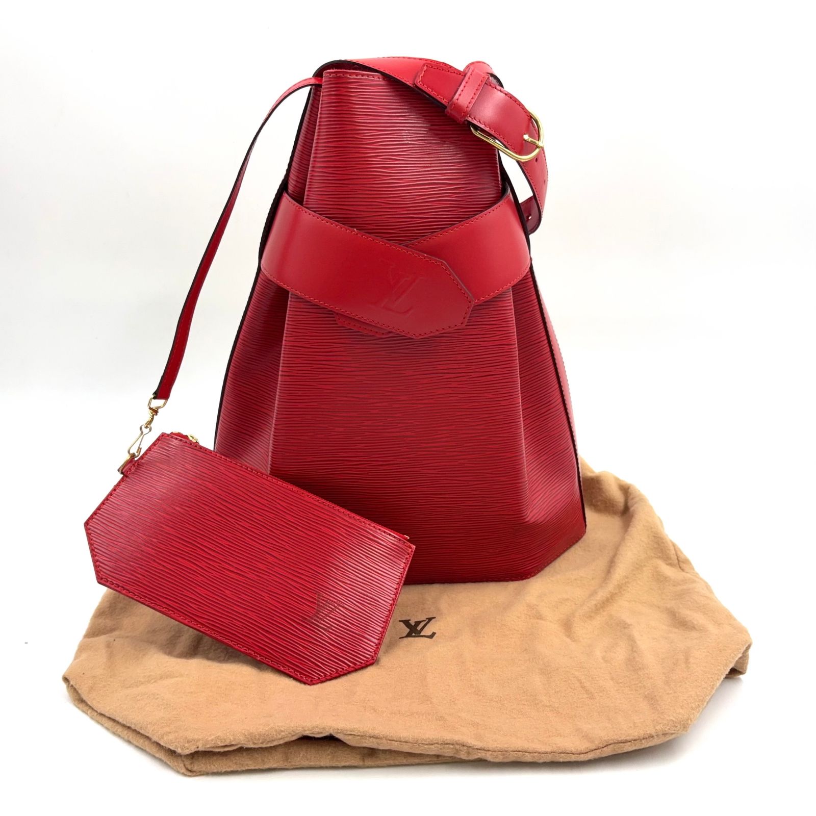 新着】LOUIS VUITTON サックデポール エピ エピ カスティリアンレッド