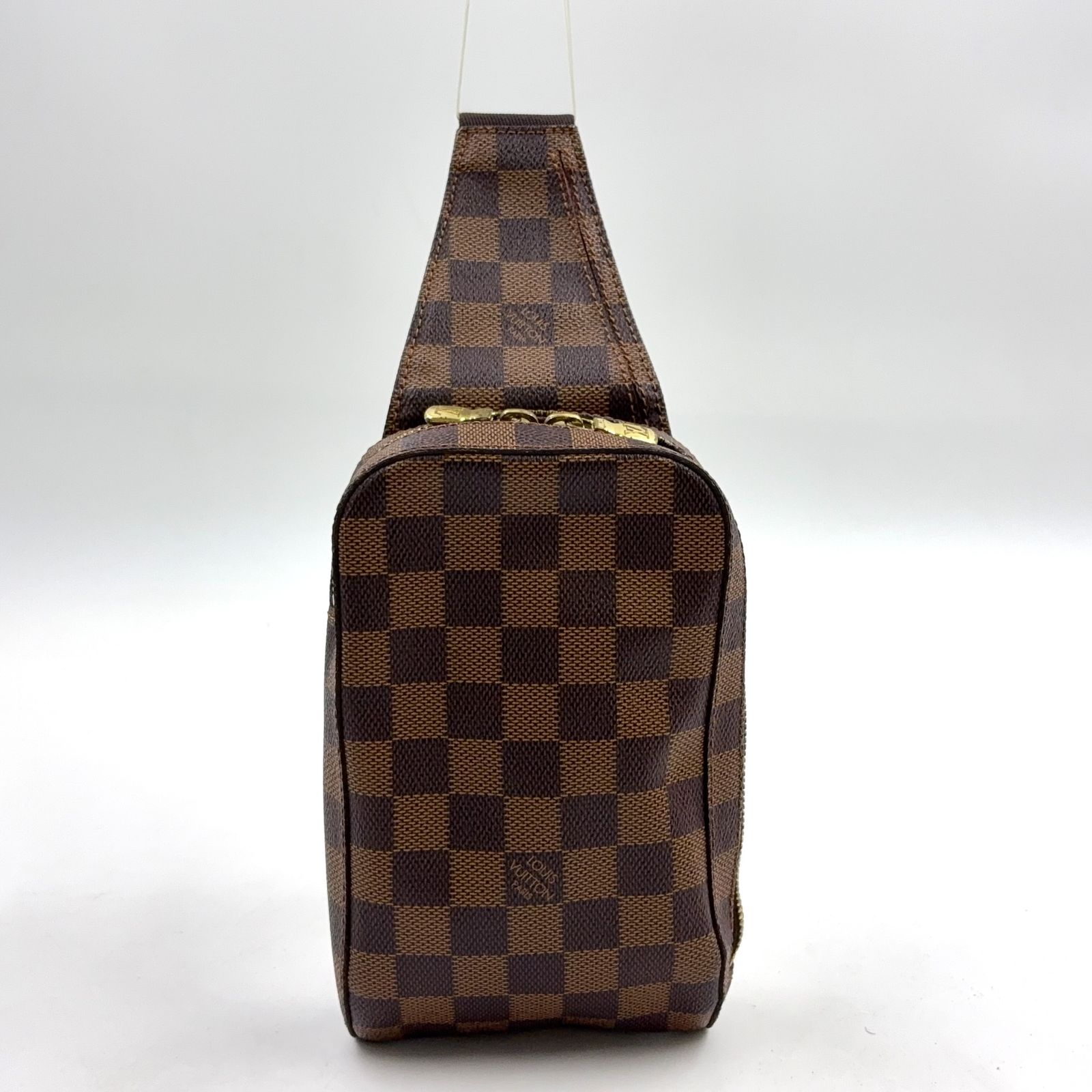 【新着】LOUIS VUITTON ジェロニモス ダミエ PVC ブラウン ボディバッグ ゴールド N51994