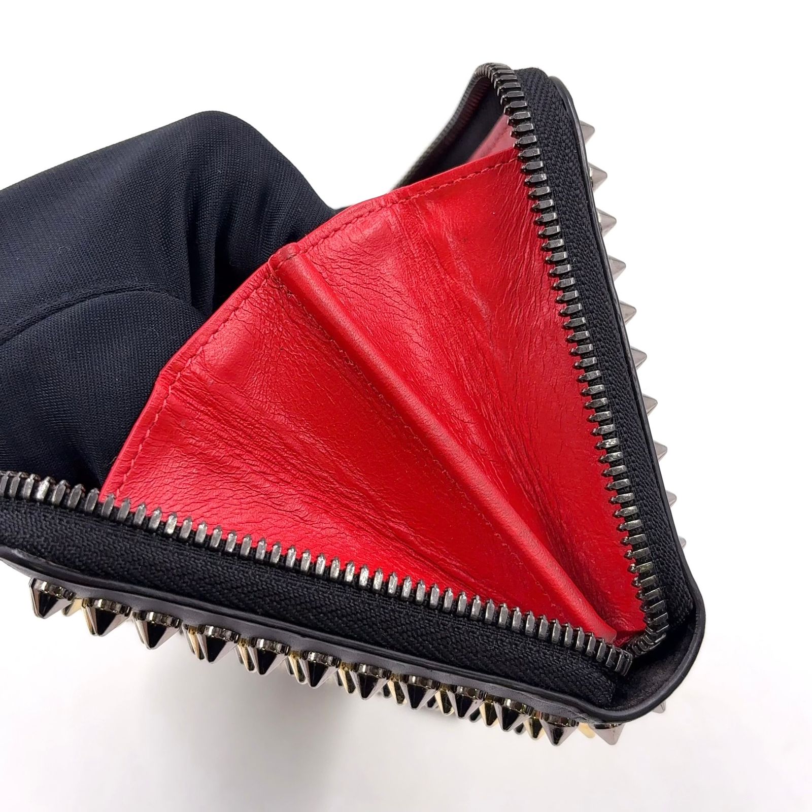 新着】Christian Louboutin パネトーネ スパイクスタッズ レザー 