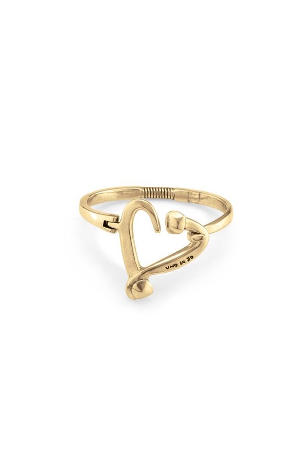 ウノデ 50 レディース アクセサリー ブレスレット・バングル・アンクレット UNODE50 Nailed Heart Spring Bracelet Gold ゴールド