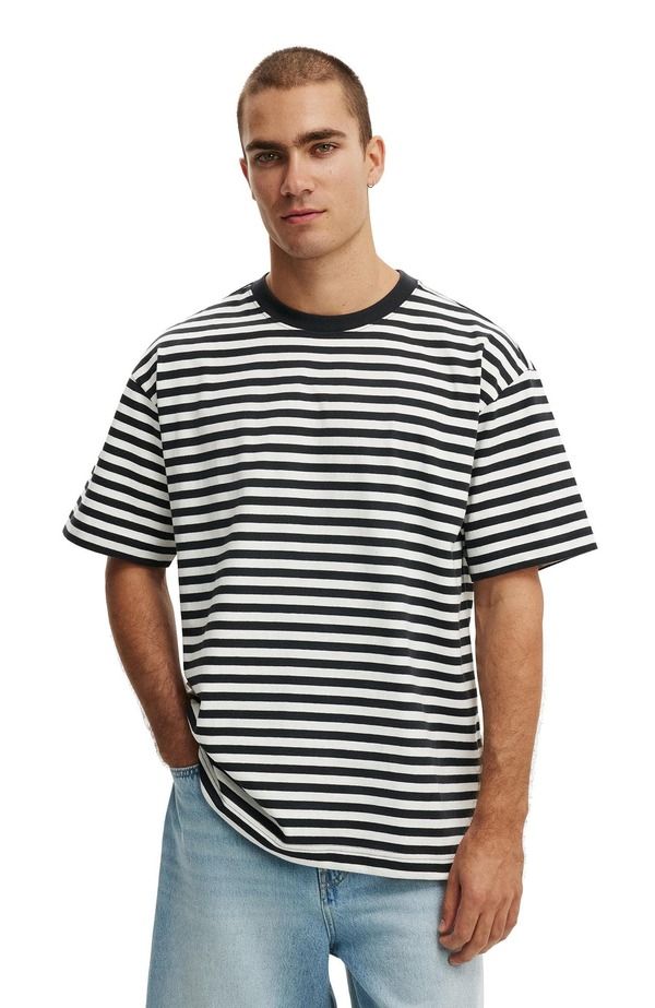 コットンオン メンズ トップス Tシャツ Cotton Mens Box Fit Plain TShirt Washed Black Vintage White ホワイト