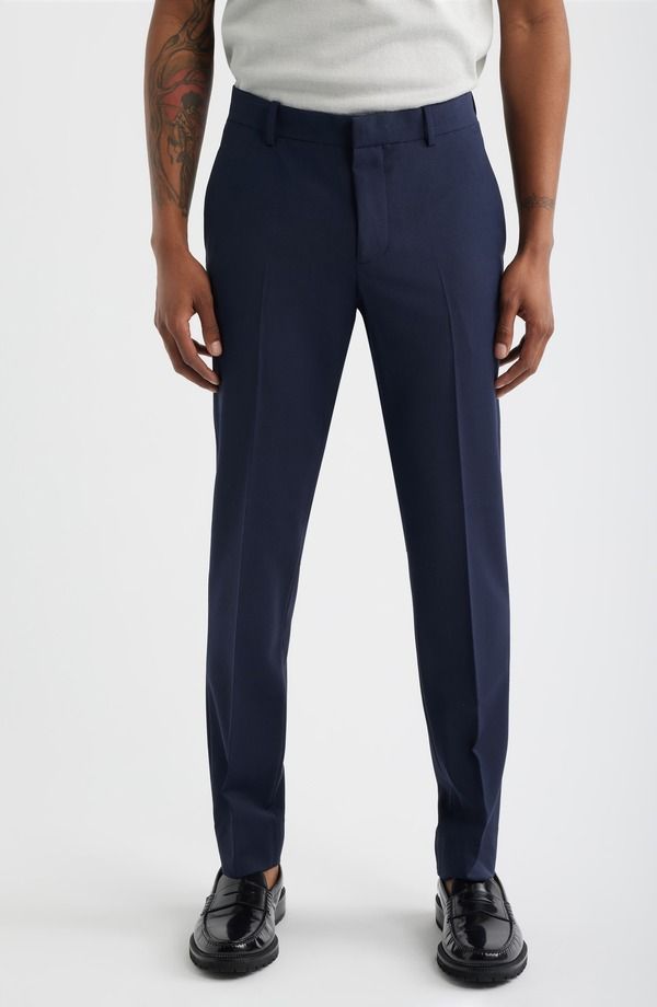 オープンエディット メンズ ボトムス カジュアルパンツ Open Edit Skinny Fit Suit Pants Navy Seaborne ネイビー