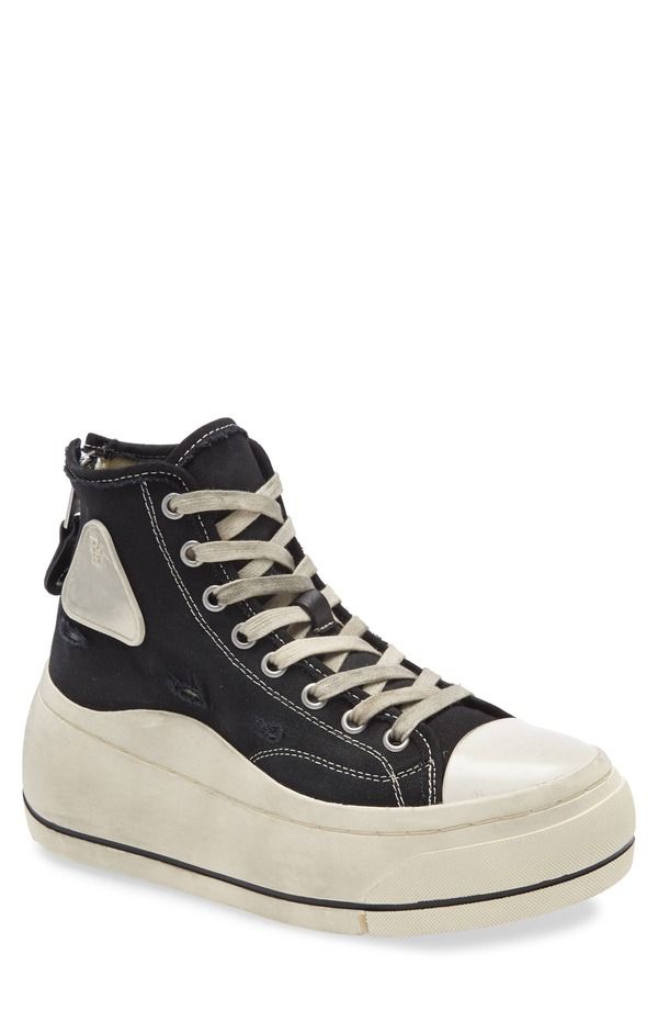 アールサーティーン レディース シューズ スニーカー プラットフォーム R13 Platform High Top Sneaker Black ブラック