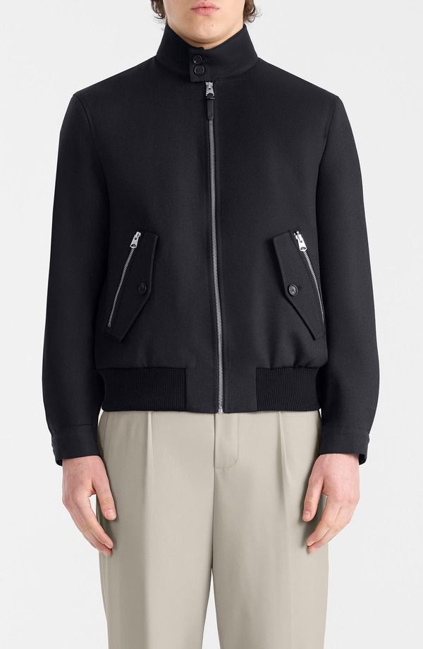 マッカージュ メンズ アウター ジャケット・ブルゾン ウール Mackage Royce Virgin Wool Gabardine Jacket Navy ネイビー