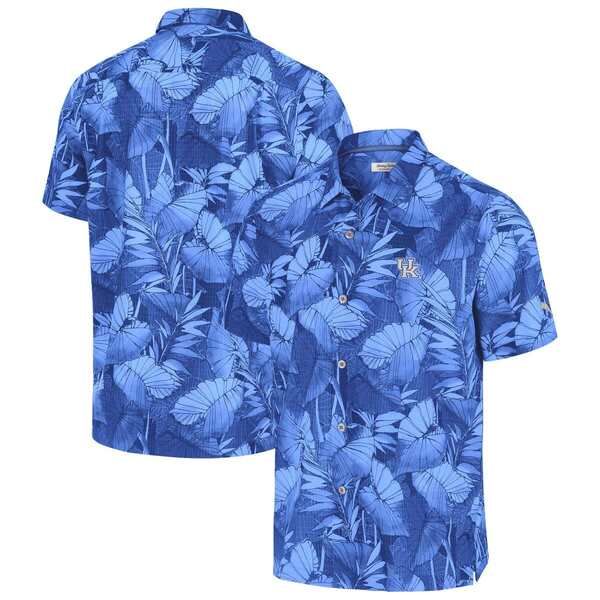 トッミーバハマ メンズ トップス シャツ Mens Tommy Bahama Blue Kentucky Wildcats Coast Nuevo Fronds ButtonUp Shirt Blue