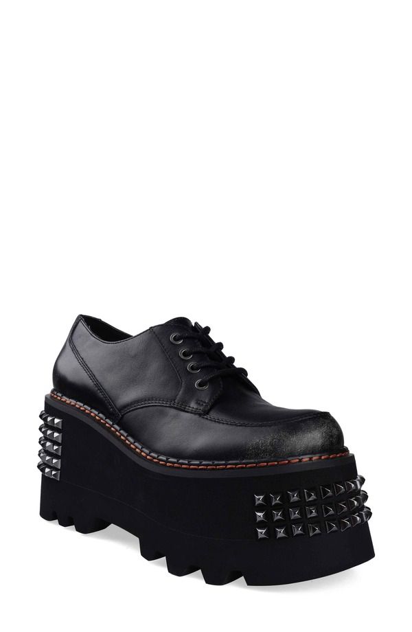 ジジ レディース シューズ オックスフォード プラットフォーム ダービー ZIGI Celestina Stud Platform Derby Black ブラック