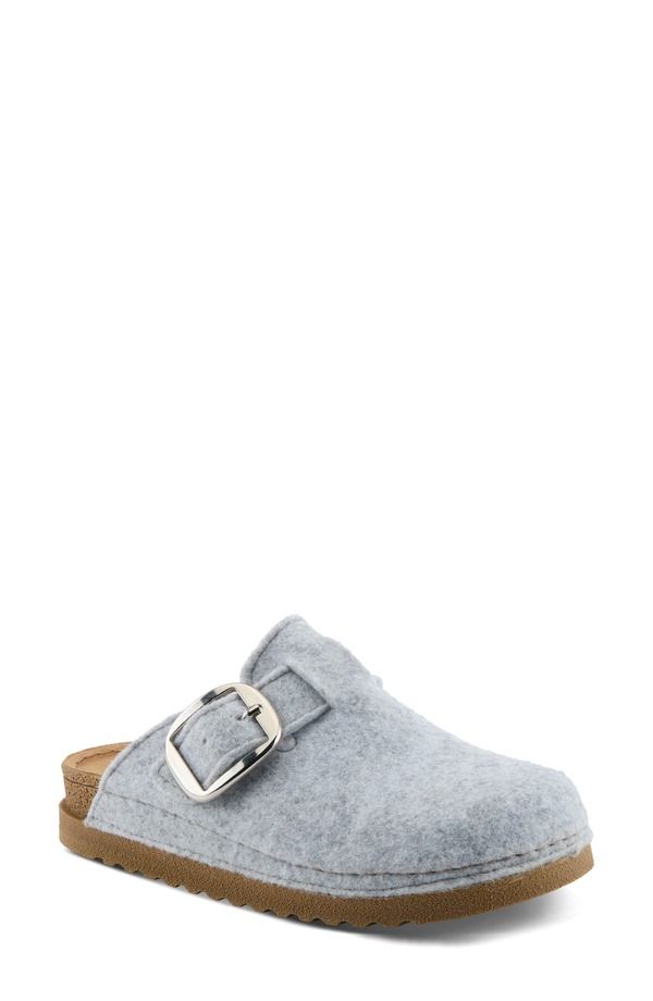 フレクサス レディース シューズ サンダル ウール Flexus by Spring Step Giller Boiled Wool Clog Light Grey グレー