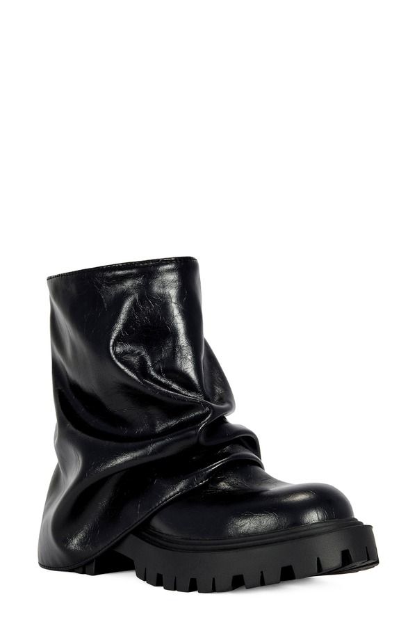 アザレア ワン レディース シューズ ブーツ・レインブーツ AZALEA WANG Clarke Lug Sole Bootie Black ブラック
