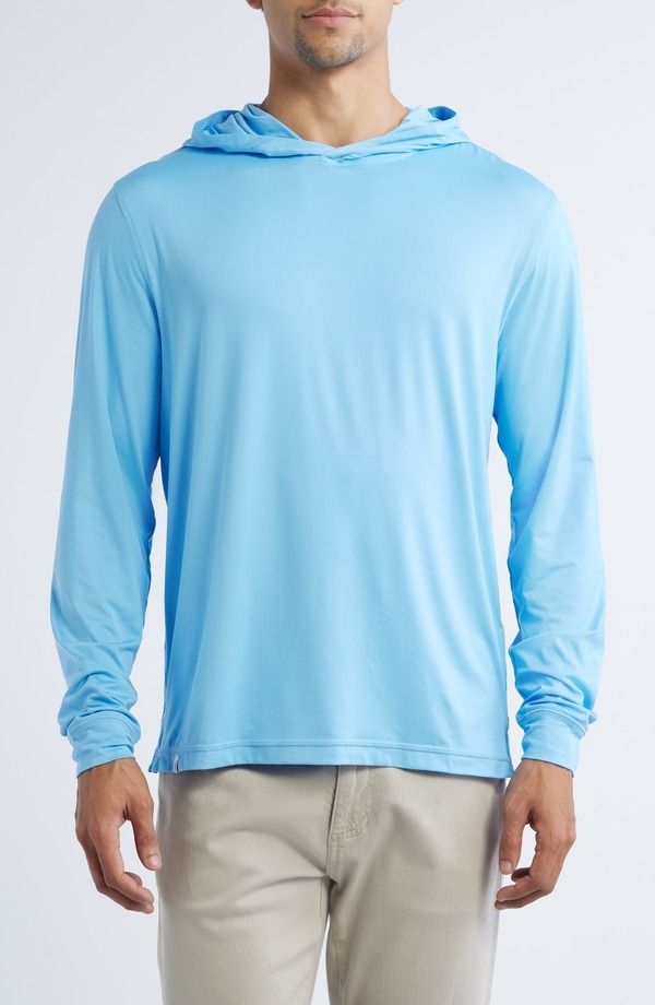 ジョニー オー メンズ トップス Tシャツ johnnieO Talon PREPFORMANCE Long Sleeve Hooded TShirt Maliblu