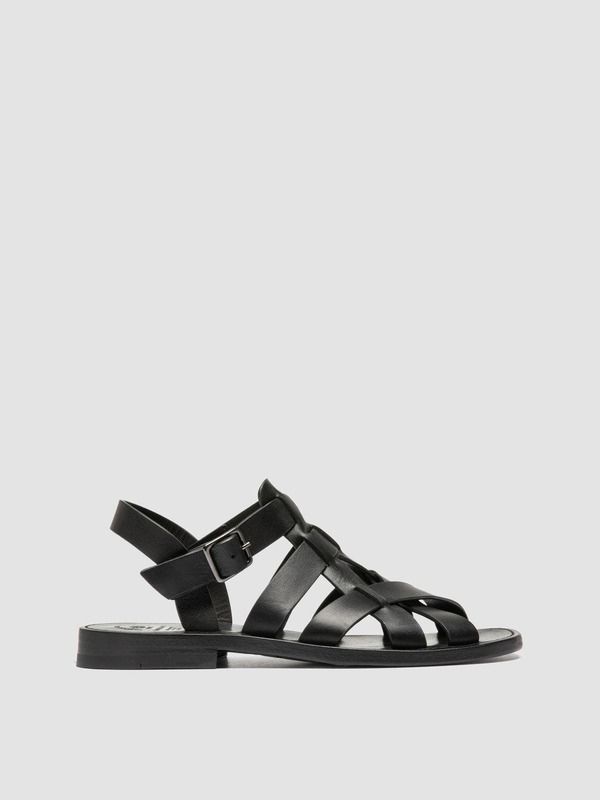 オフィチーネクリエイティブ レディース シューズ サンダル レザー Officine Creative Ganema 105 Leather Fisherman Sandals Black ブラック