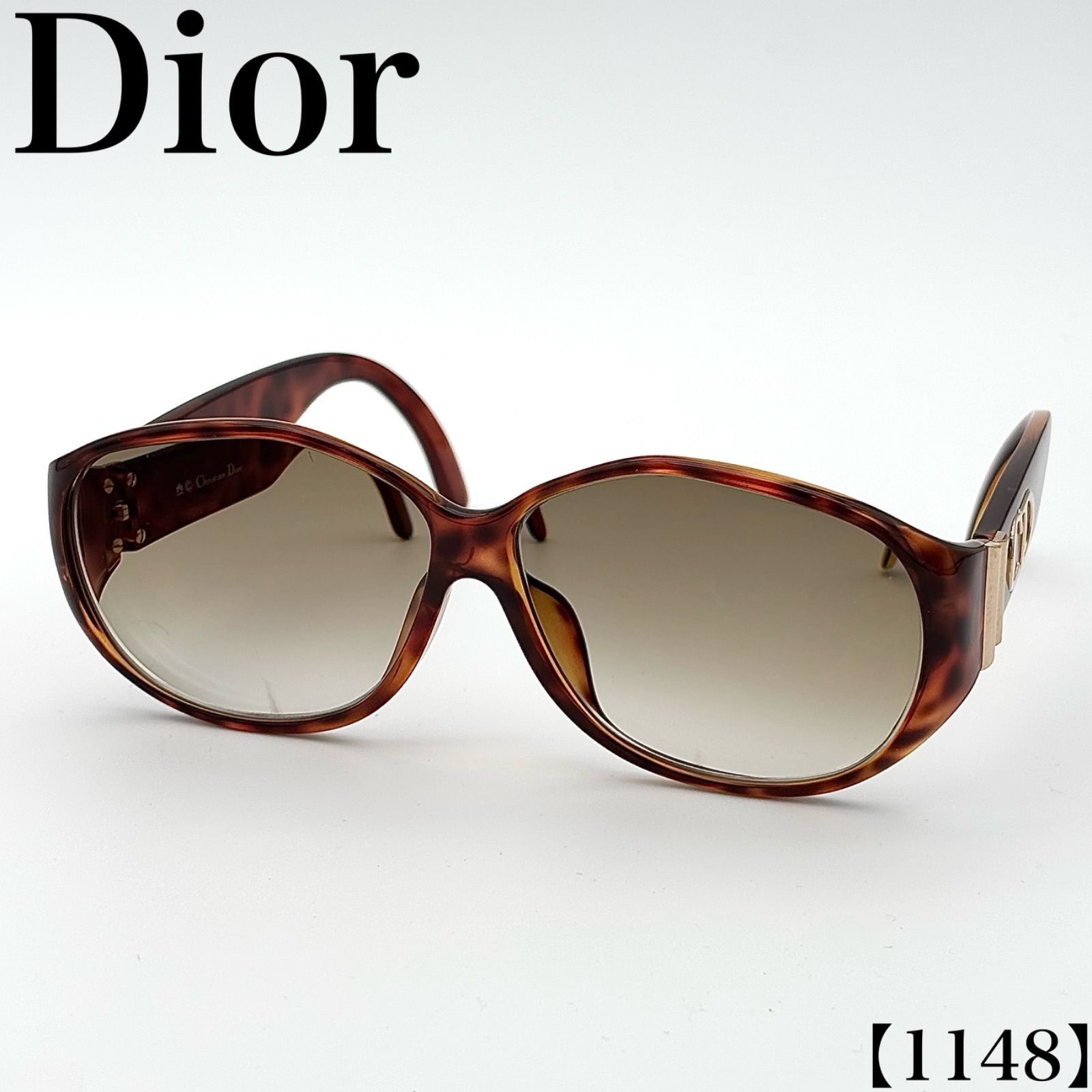 クリスチャンディオール Christian Dior アイウェア Eyewear サングラス Sunglasses メガネ eyeglasses レディース クリーニング済 Cleaned 00s y2k べっ甲柄 オーストリア 2020A 1148