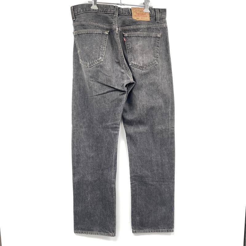 【中古】94s LEVI'S 先染め501 ブラックデニム 501-0658 USA製 W34 L30 ブラック リーバイス[17][240017781189] 中古】94s LEVI'S 先染め501 ブラックデニム 501-0658 USA製 W34 L30