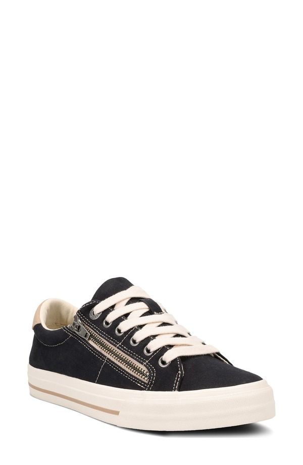 タウス レディース シューズ スニーカー プラットフォーム Taos ZSoul Platform Sneaker Black Tan Distressed ブラック