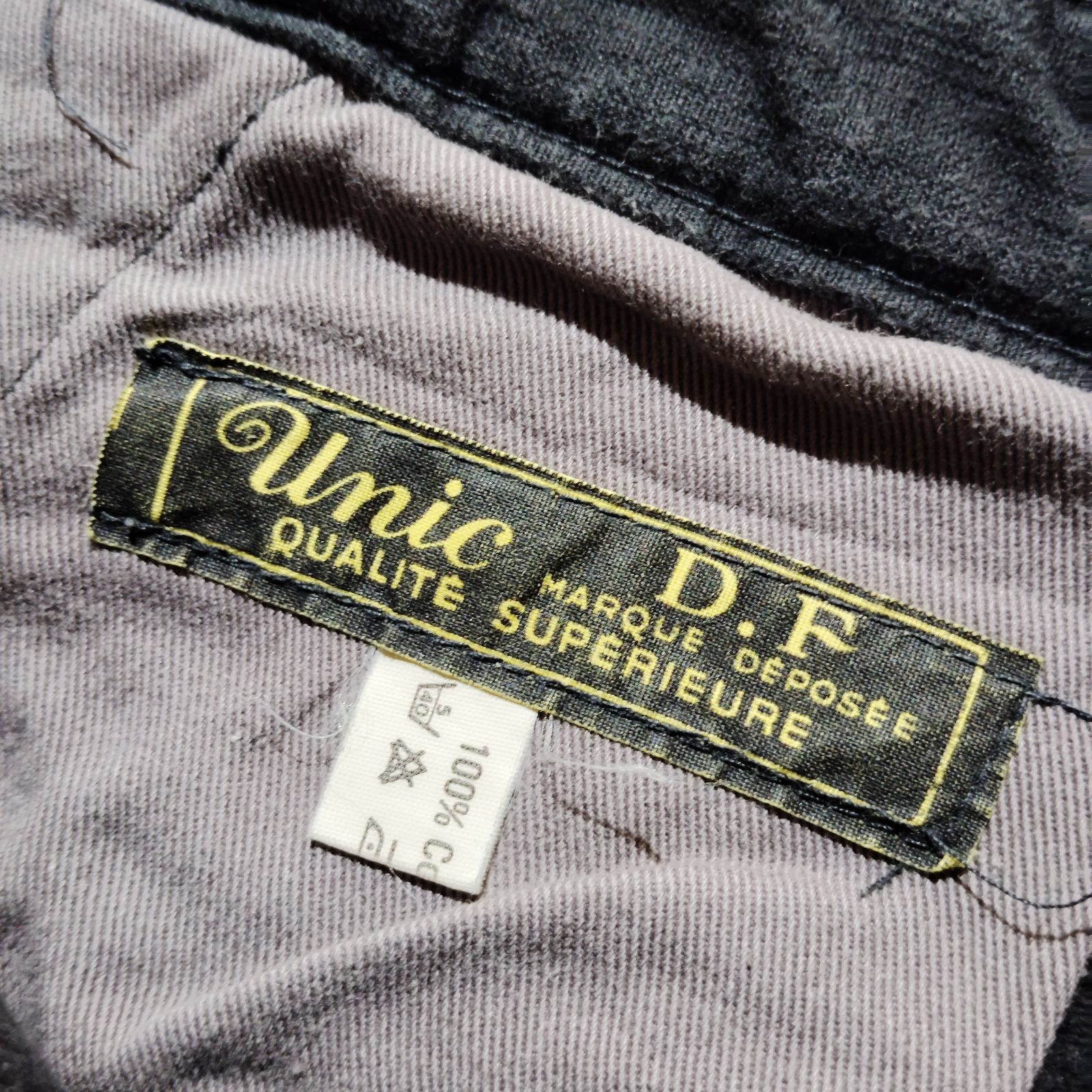 French Vintage 50s コットンピケワークパンツ コーデュロイ Unic D.F