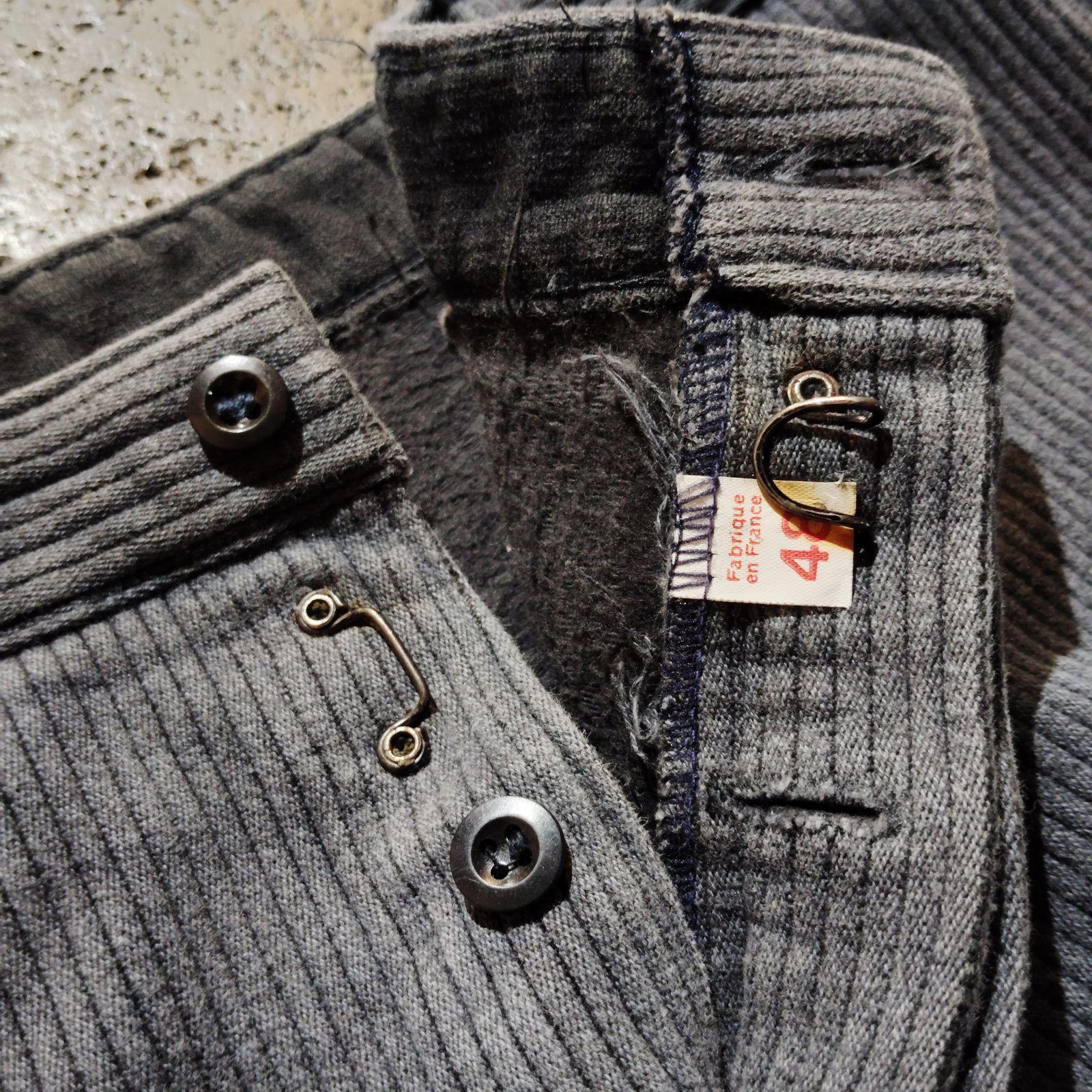 French Vintage フレンチビンテージ　ショートパンツ French Vintage 50s コットンピケワークパンツ コーデュロイ Unic D.F