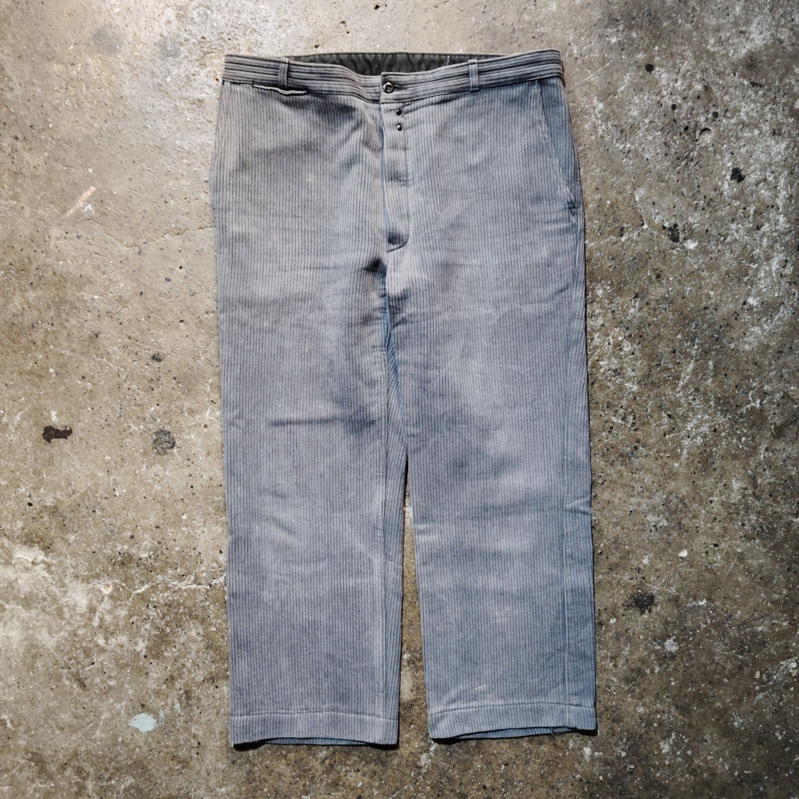 French Vintage 50s コットンピケワークパンツ コーデュロイ Unic D.F