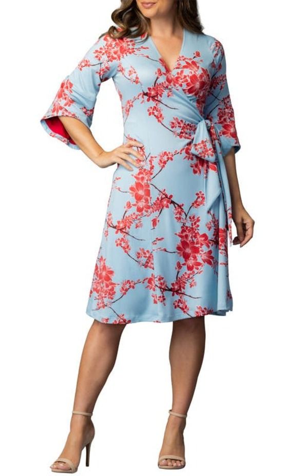 キヨナ レディース トップス ワンピース ミニ Kiyonna Gemini Wrap Dress Cherry Blossom Print 28,258円