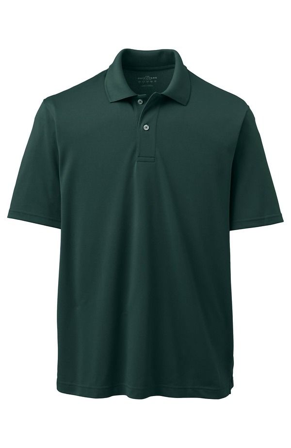 ランズエンド メンズ トップス ポロシャツ ポリエステル Lands End Short Sleeve Polyester Polo Evergreen