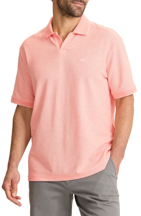 トッミーバハマ メンズ トップス ポロシャツ Tommy Bahama Emfielder Johnny Collar IslandZone Polo Passion Peacheather ヘザー 26,850円