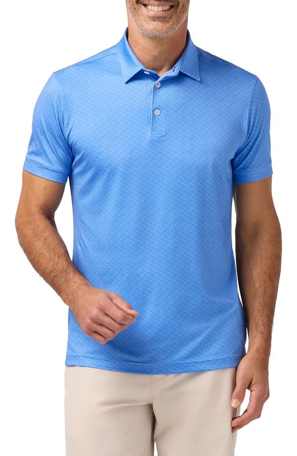 ミズンメイン メンズ トップス ポロシャツ MizzenMain Versa Trim Fit Performance Golf Polo Skyline Blue Texas Forever ブルー