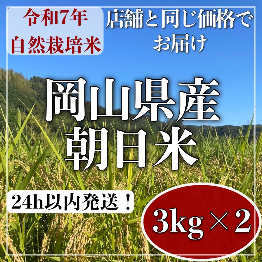 自然栽培 朝日米 6kg 令和7年産 岡山県産 玄米・白米 - メルカリ