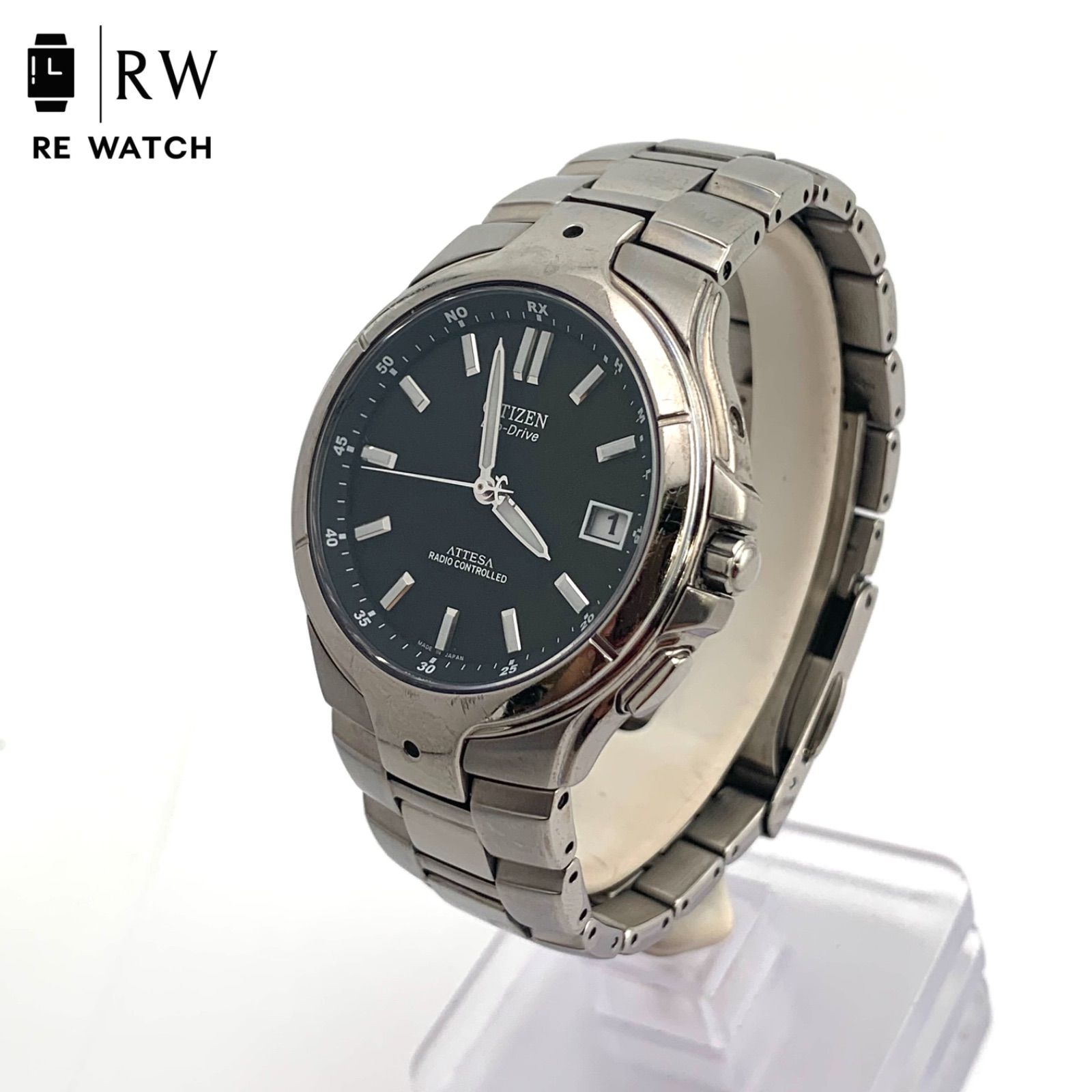 CITIZEN エコドライブ シチズン ATTESA H110 アテッサ Titanium 黒文字