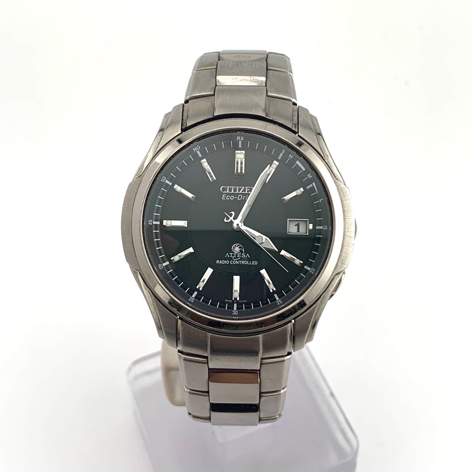 CITIZEN エコドライブ シチズン ATTESA H110 アテッサ Titanium 黒文字