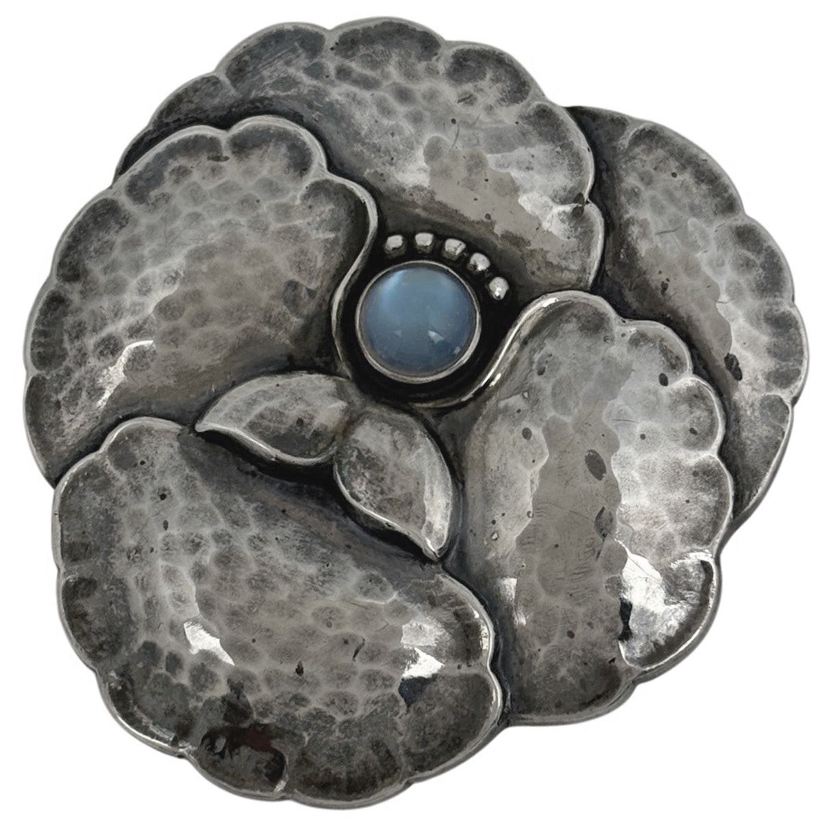 美品　ジョージジェンセン 可愛いスズラン　シルバー 花モチーフ ブローチ ジョージジェンセン Georg Jensen フラワーモチーフ ブローチ 113