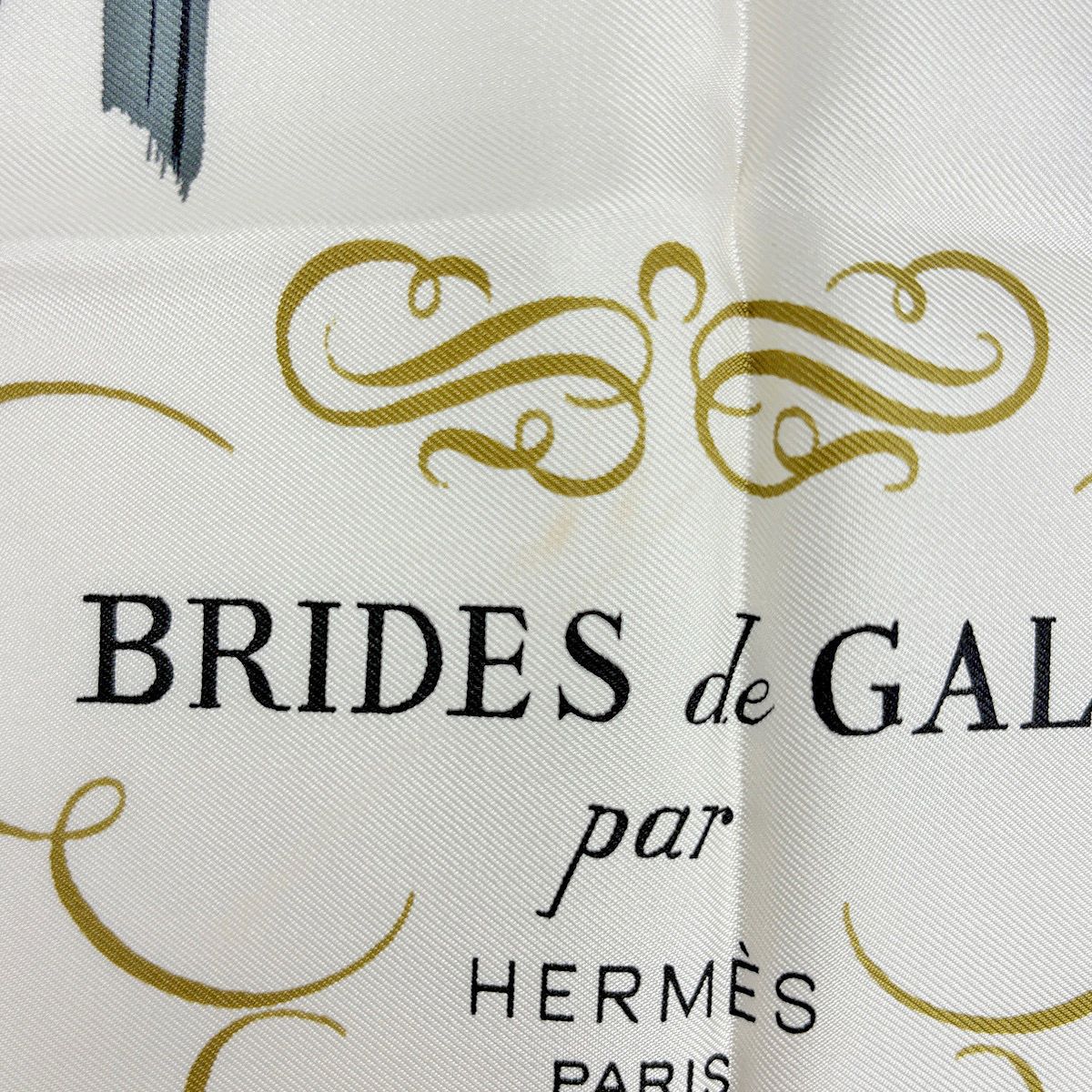 エルメス HERMES カレ90 BRIDES de GALA 式典用馬勒 馬具 スカーフ