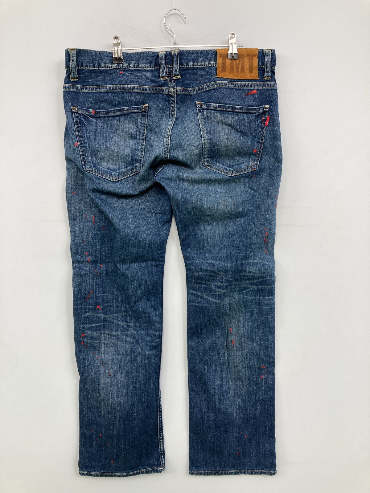 TMT メンズ デニムパンツ ブルー LARGE : ZOZOTOWN おしゃれ パンツ 