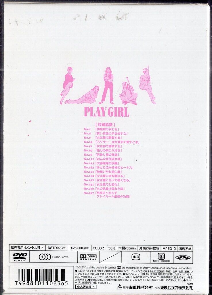 東映 国内ドラマDVD プレイガール プレミアム・コレクション・ボックス