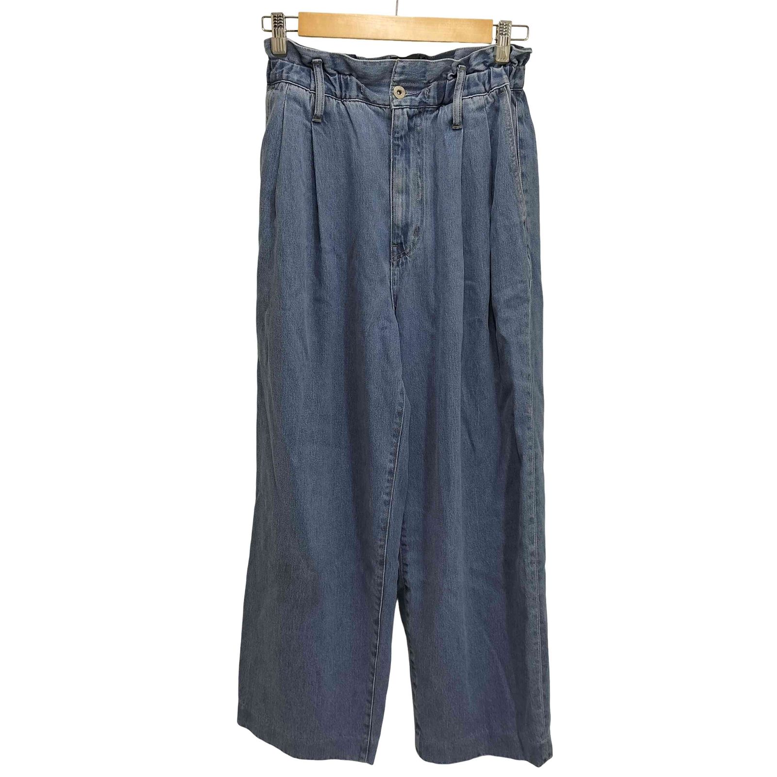 スローブイエナ SLOBE IENA 26SS LE DENIM DRAW WAIST バギーパンツ