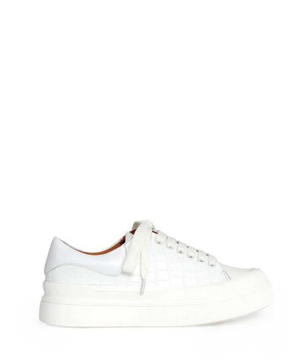 ベルアンドブルーム レディース シューズ スニーカー レザー Belle Bloom Just A Dream Croc Leather Sneaker White ホワイト