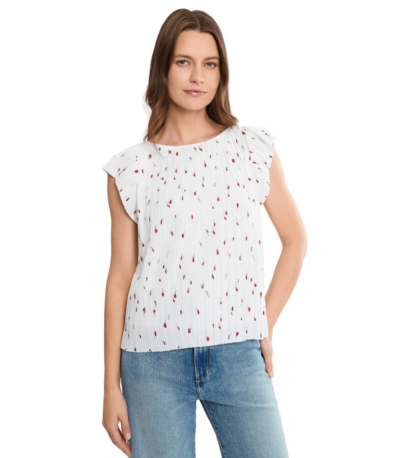 リヴァプール ロサンゼルス レディース トップス シャツ ニット Liverpoolos Angeles Flutter Sleeve Boat Necknitop WhiteRed Floral ホ