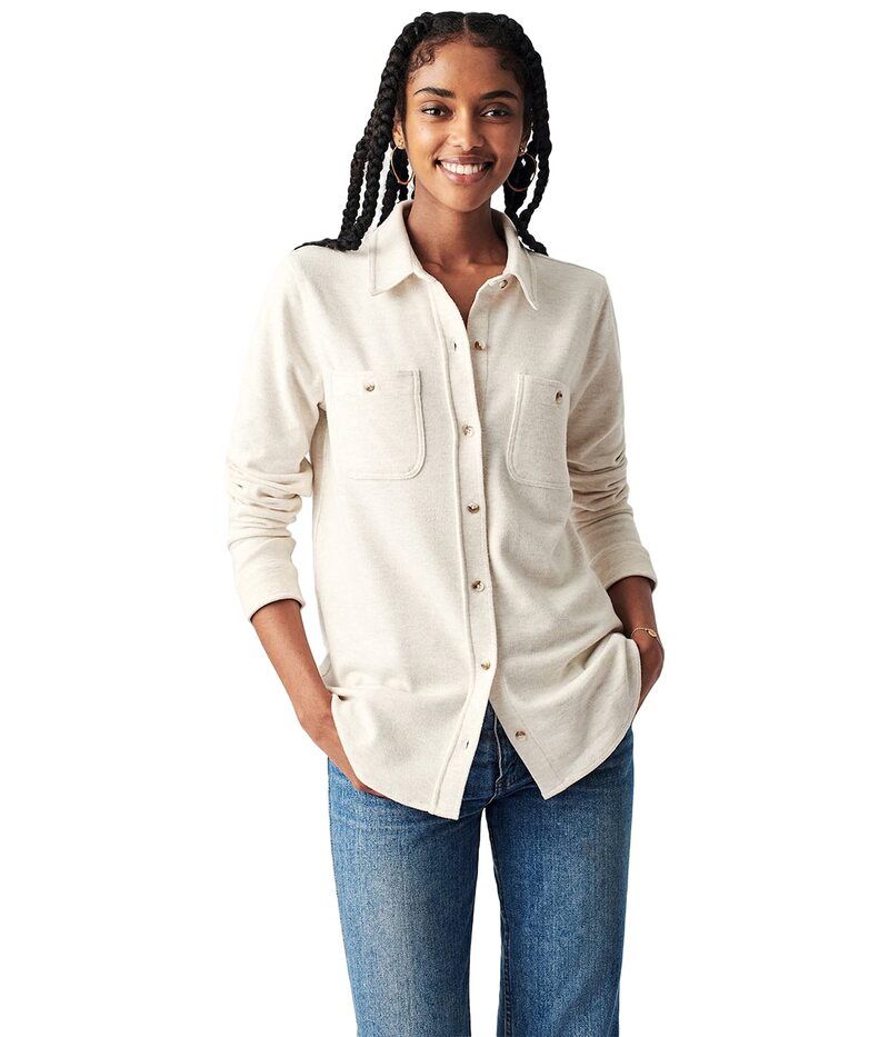 ファレティ レディース トップス シャツ セーター Faherty Legend Sweater Shirt OffWhite オフホワイト