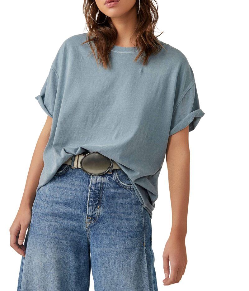 フリーピープル レディース トップス シャツ Free People Nina Tee Blue Mirage ブルー