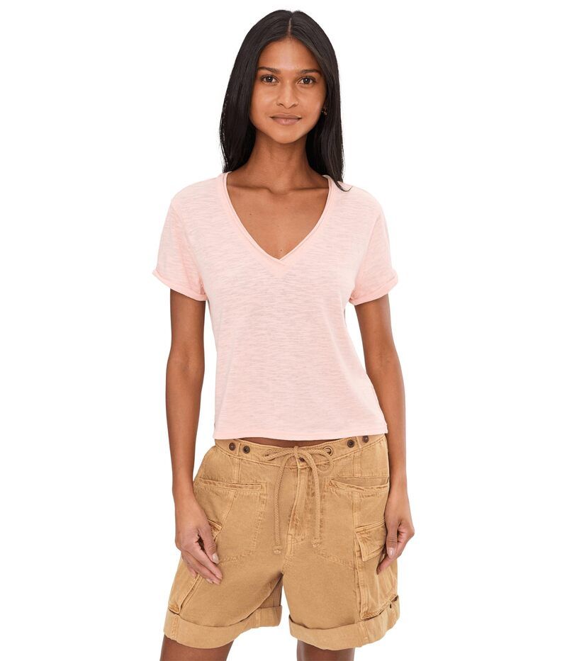 フリーピープル レディース トップス シャツ Free People We The Free Take 2 Tee Blushing Peony Combo