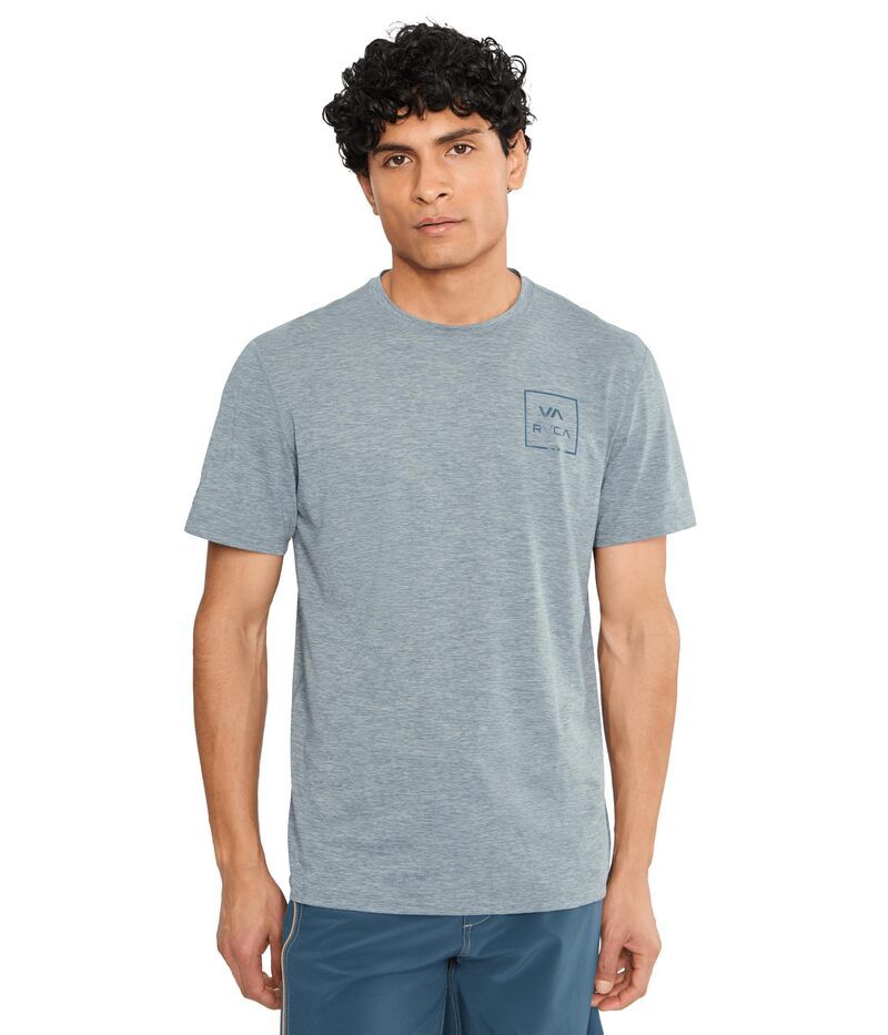 ルーカ メンズ トップス シャツ RVCA Surf Shirt Short Sleeve Heather Grey グレー