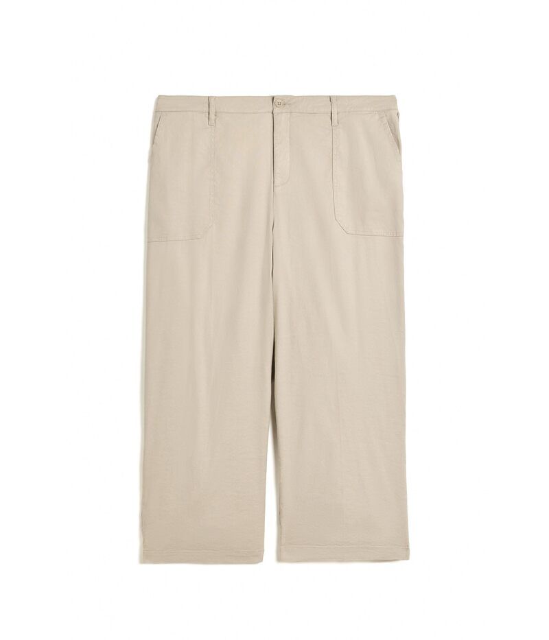 エヌワイディージェイ レディース ボトムス カジュアルパンツ ワイドレッグ プラスサイズ クロップド NYDJ Plus Wide Leg Cropped Cargo Feather