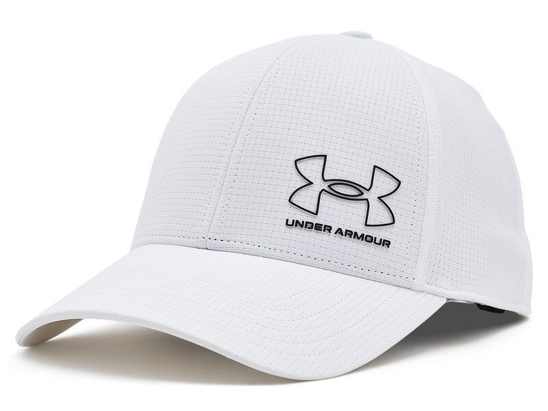 アンダーアーマー メンズ アクセサリー 帽子 Under Armour IsoChill Armourvent Stretch Fit Hat WhiteBlack ホワイト