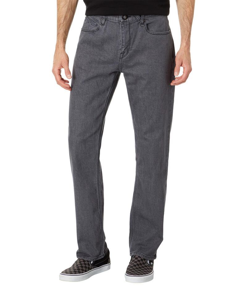 ボルコム メンズ ボトムス デニムパンツ Volcom Solver Denim Easy Enzyme Grey 2 グレー