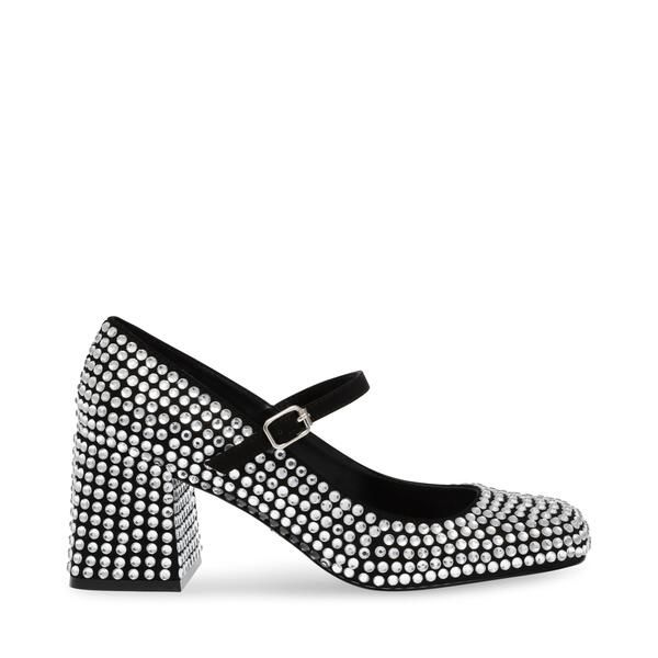 スティーブ マデン レディース シューズ パンプス Steve Madden Womens Pep Talk Mary Janes Rhinestone