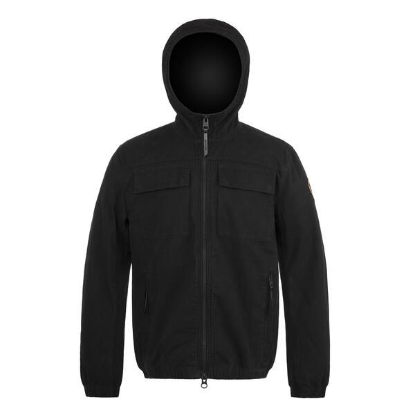 アークティックアーミー メンズ アウター ジャケット・ブルゾン シャツ Arctic Army Mens Narvik Hooded Long Sleeve Overshirt Black ブラック