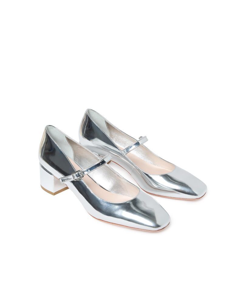 ロフラー ランダル レディース シューズ ヒール Loefflerandallyra Mary Jane Pump Silver シルバー