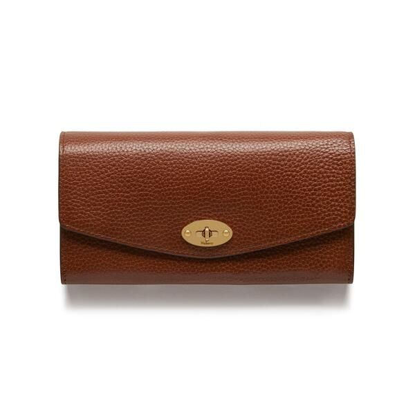 マルベリー レディース アクセサリー 財布 Mulberry Darley Wallet Small Classic Grain Oak SCG