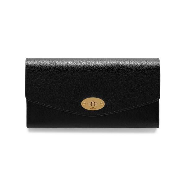 マルベリー レディース アクセサリー 財布 Mulberry Darley Wallet Small Classic Grain Black SCG ブラック